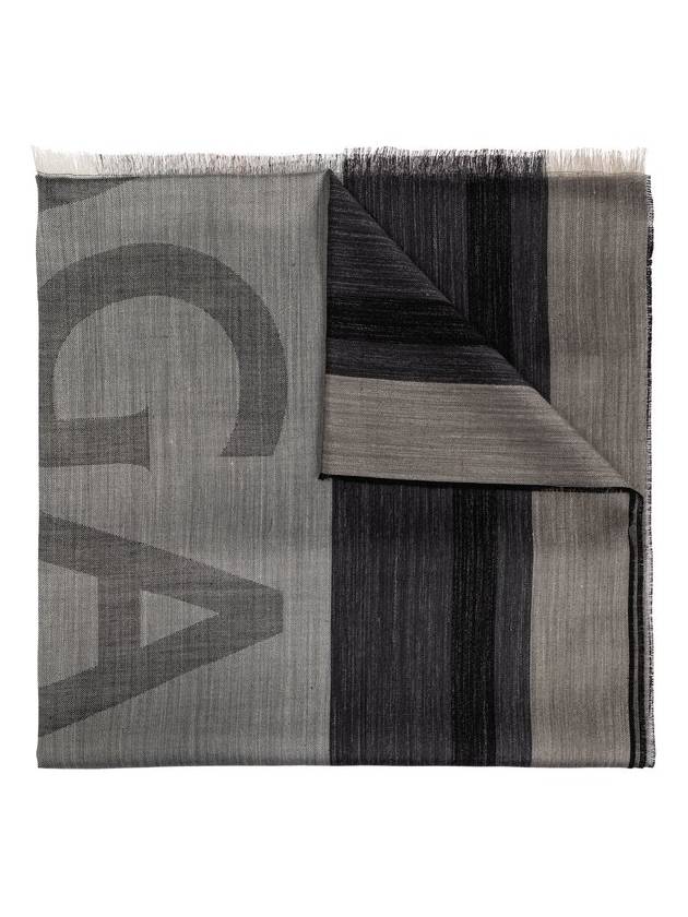 Salvatore Ferragamo 스트라이프 프린지 엣지 스카프