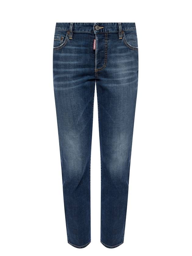 디스퀘어드2 여성 보이프렌드 핏 진 블루