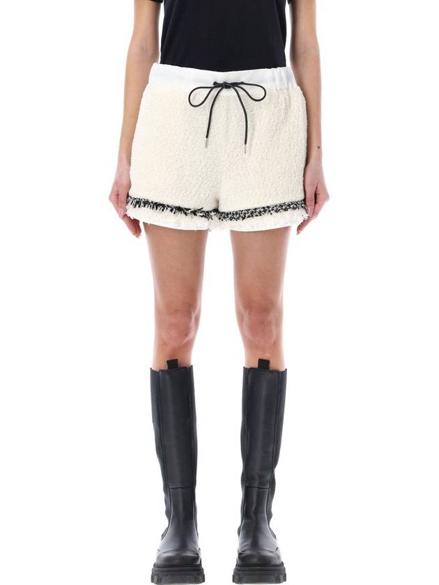 Sacai 트위드 드로스트링 쇼츠