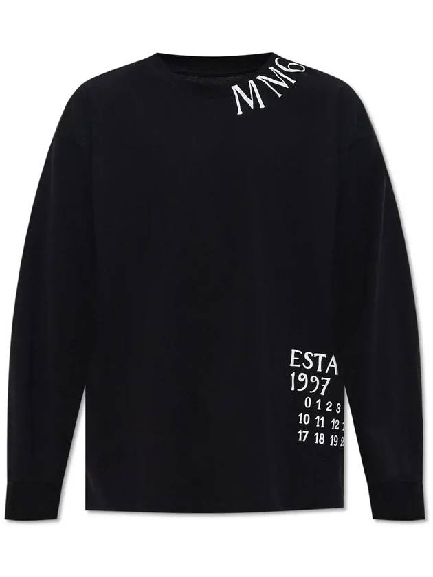 MM6 메종 마르지엘라 숫자 티셔츠 SH0GC0047S24312_900