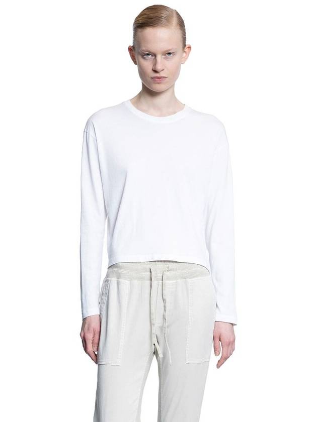 JAMES PERSE WOMAN WHITE T-SHIRTS & TANK TOPS