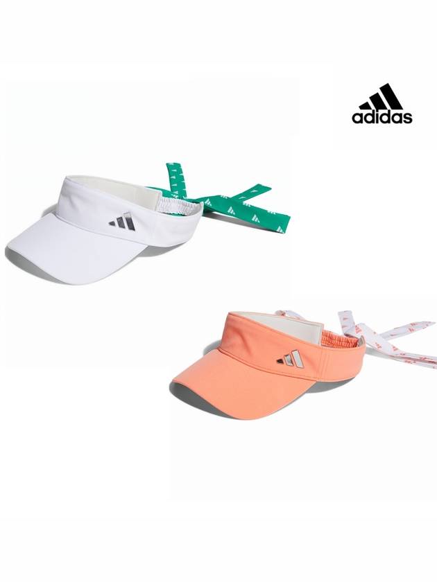 아디다스 골프모자 썬캡 바이저 HT5755 리본디자인 클래식 베스트 여성용 2023