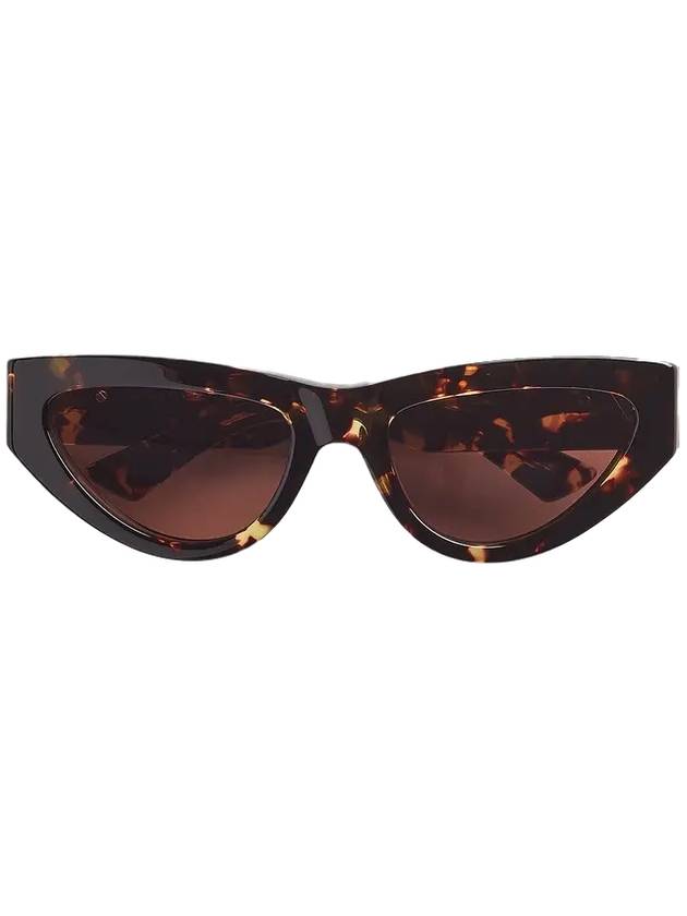 보테가베네타 아이웨어 앵글 캣츠아이 선글라스 하바나 브라운