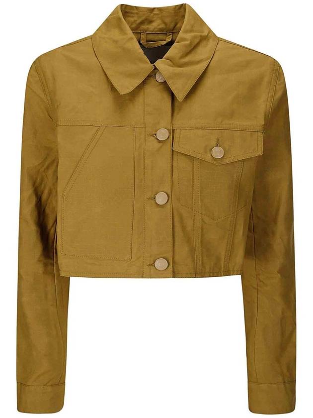 Cecilie Bahnsen Gracie Jacket Ripstop Cotton Ochre