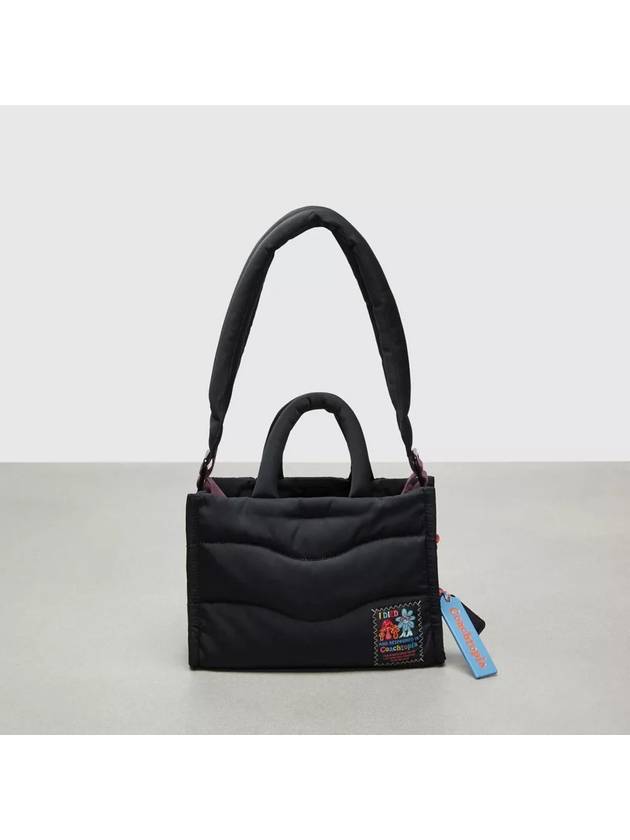 코치 코치토피아 루프 미니 퍼피 토트백 Black