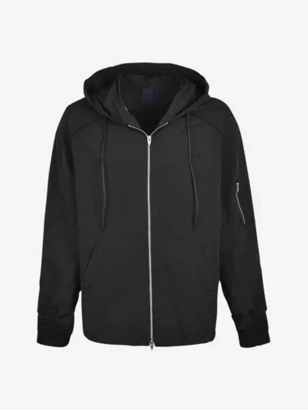 준지 나일론 MA 1 후드 집업 블랙 23FW Juun.J Nylon MA 1 Hoodie Zip Up Black 23FW