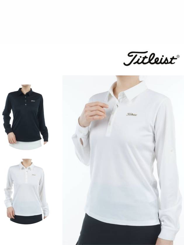 2025 타이틀리스트 트리아세 혼합 롤업 긴팔 티셔츠 반목 여성골프웨어 TMPWT520J