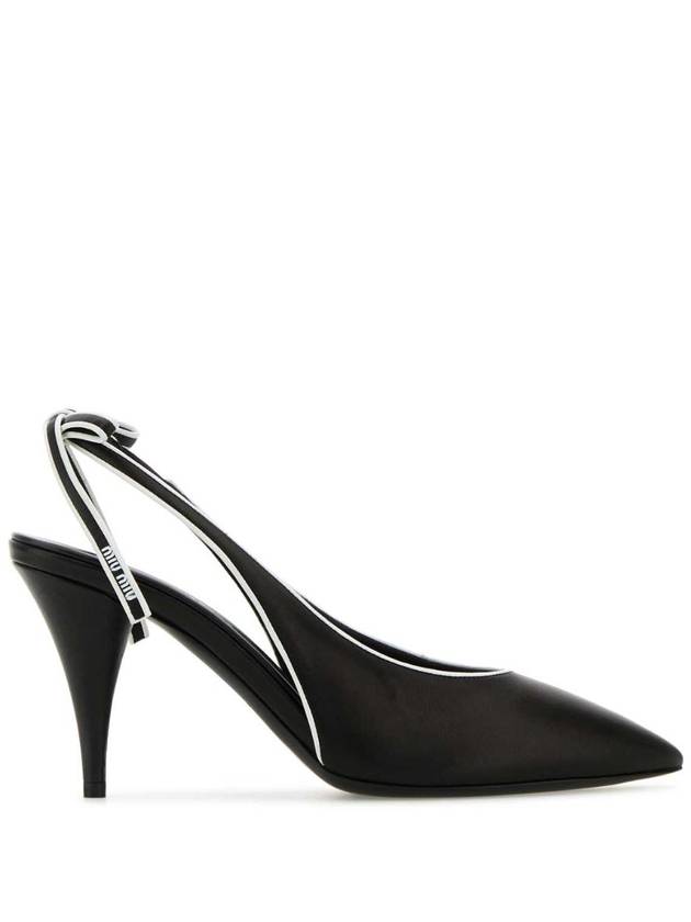 MIU MIU Black leather pumps 5I430EF085038 F0967