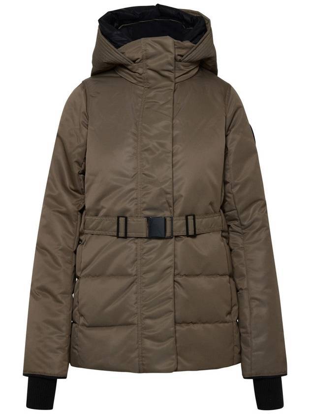 캐나다구스 여성 매케나 후드 패딩 자켓 브라운