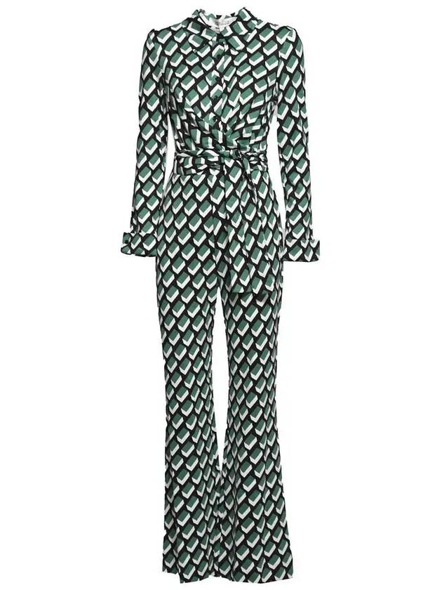 다이앤 폰 푸르스텐버그 미셸 점프수트 DVFPJ3S001_BLOCKSGREEN