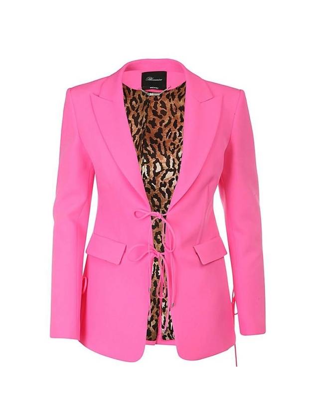 블루마린 수트 자켓 핑크