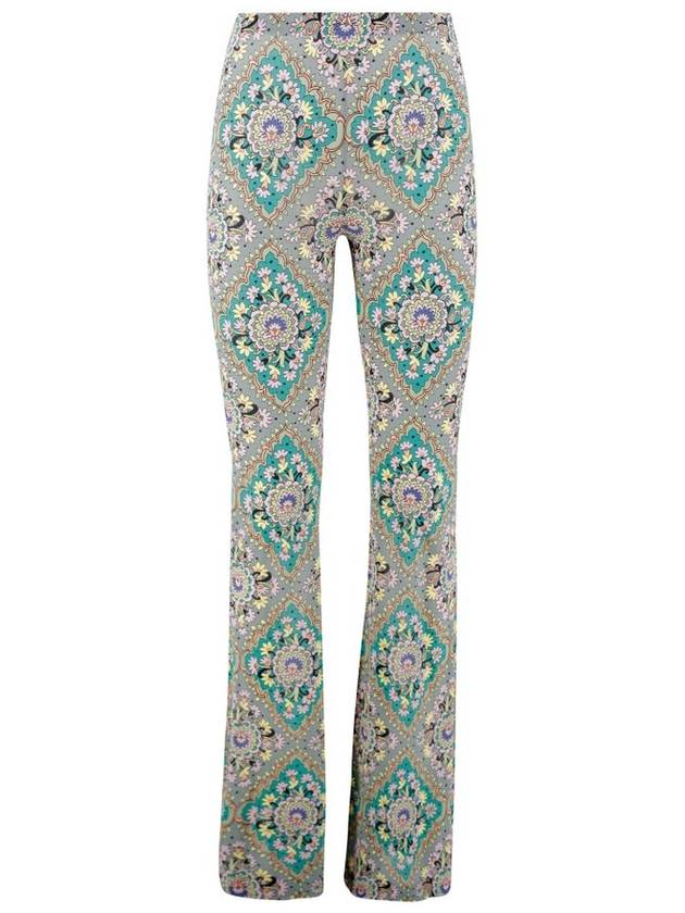 에트로 플로럴 프린트 플레어 팬츠