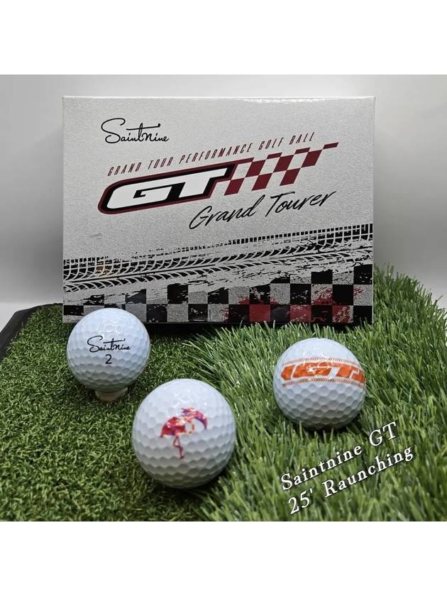 25년 세인트나인 GT 화이트 6구세트 3피스 골프공 홀인원 무료 로고 인쇄 모임 대회