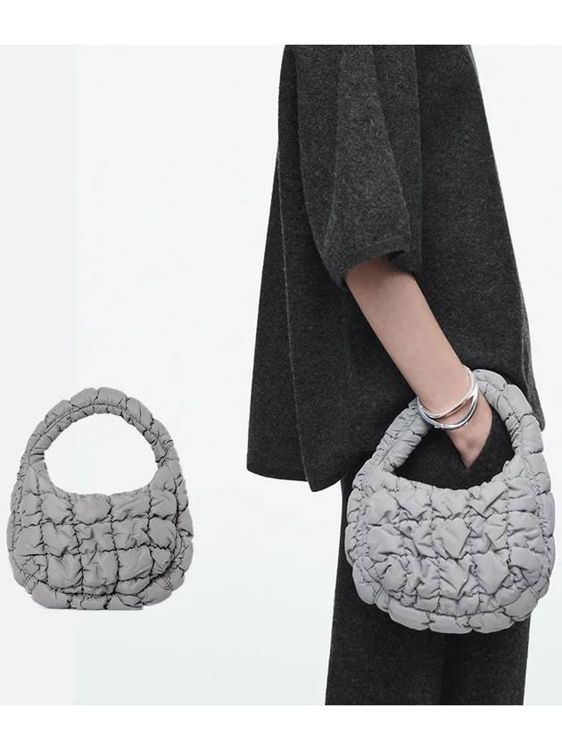 코스 가방 퀼트 마이크로 미니 구름 백 그레이