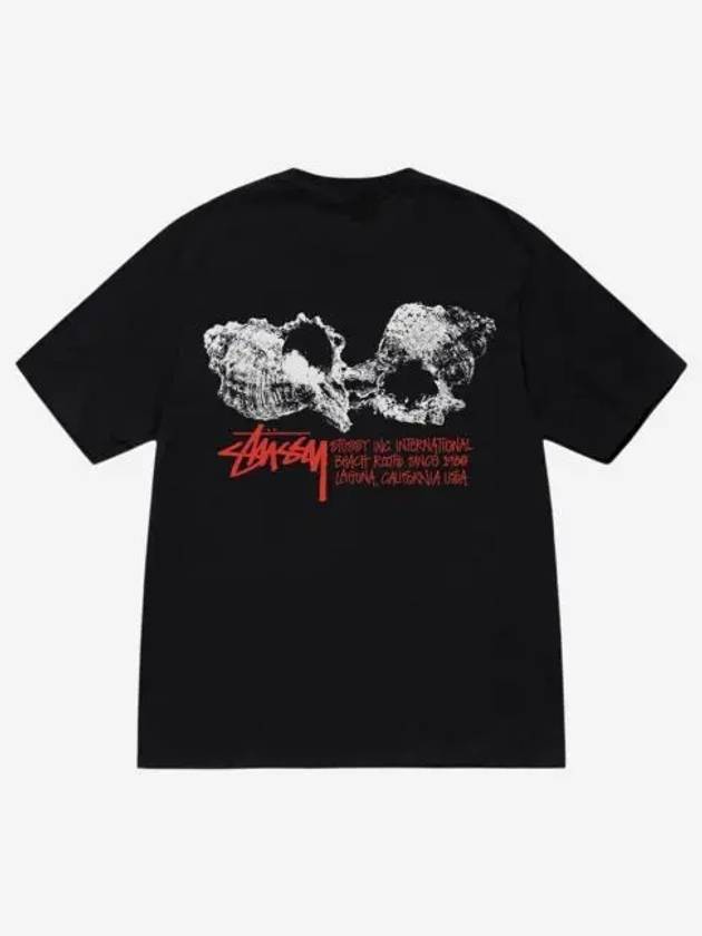 스투시 쉘 티셔츠 블랙 Stussy Shells T Shirt Black