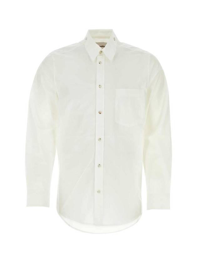 NANUSHKA NM23RSSH01100 WHITE 화이트 포플린 카벨 셔츠