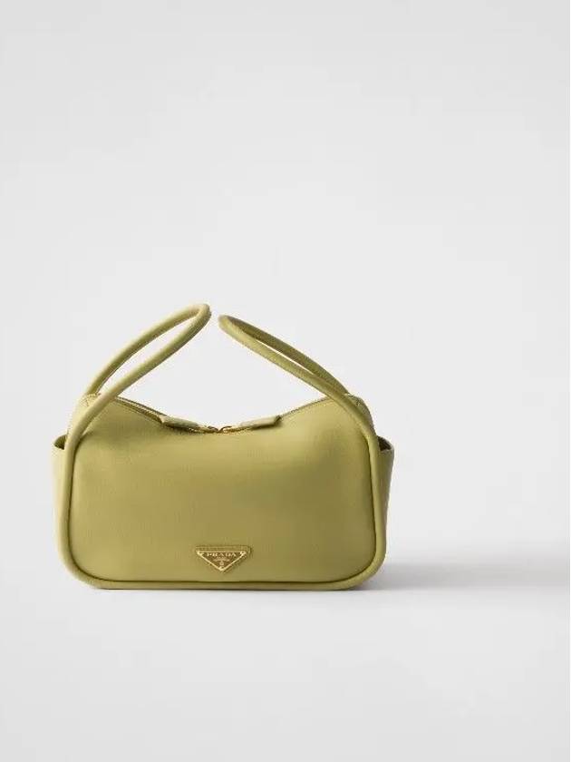 프라다 달링 레더 핸드 토트 백 그린