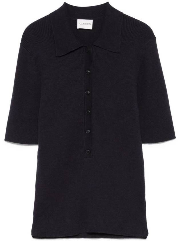 클로즈드 여성 COTTON KNITTED POLO 셔츠 C9674491M22568