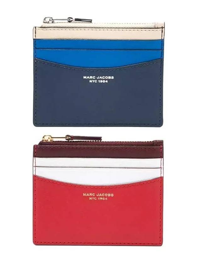 MARC JACOBS 마크 제이콥스 슬림 컬러블록 카드지갑 S166L03FA22