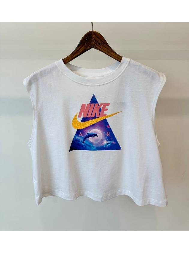 나이키 슬리브리스 탑 FD1215 100 화이트 WOMENS L 아시안핏