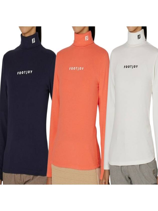 풋조이 여성골프웨어 기모 터틀넥 셔츠 24 FW