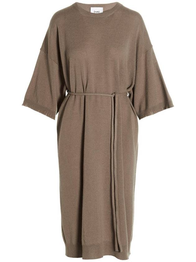 NUDE 니트 롱 드레스 1101502514