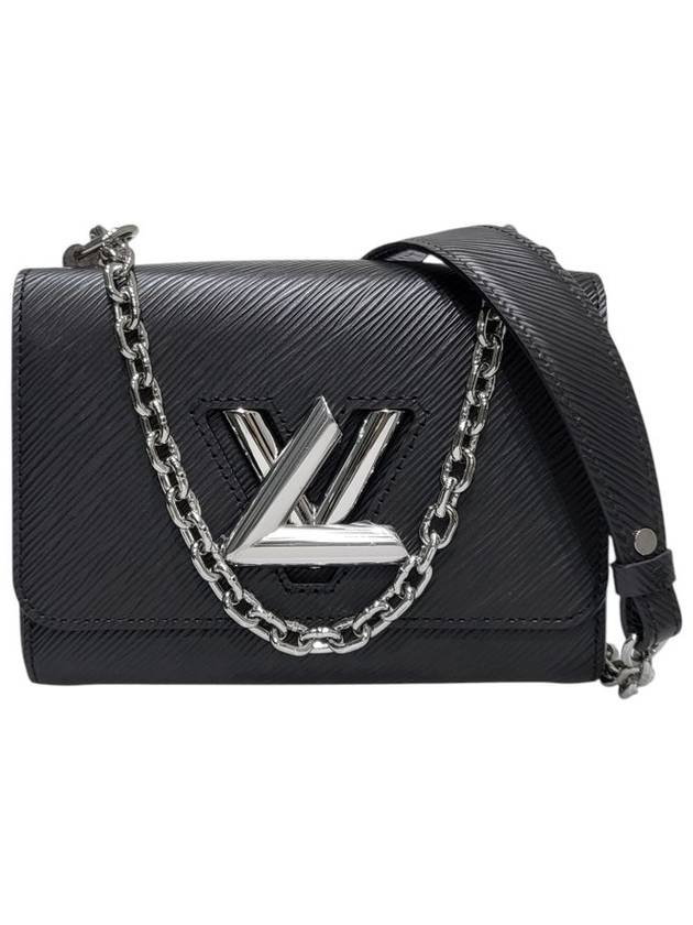 루이비통 M80836 블랙 에삐 트위스트 PM 은장 체인 숄더백