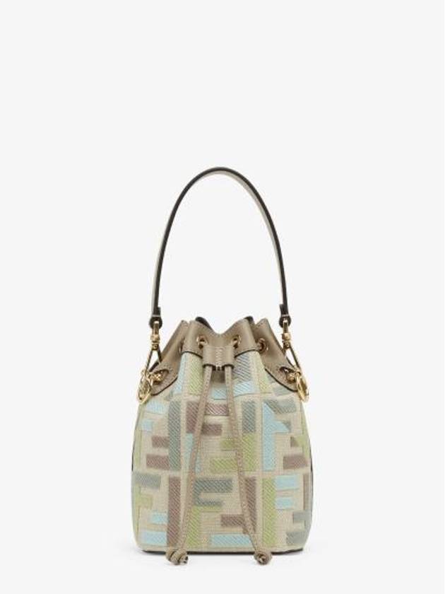 펜디 몬 트레져 FF 자수 버킷 백