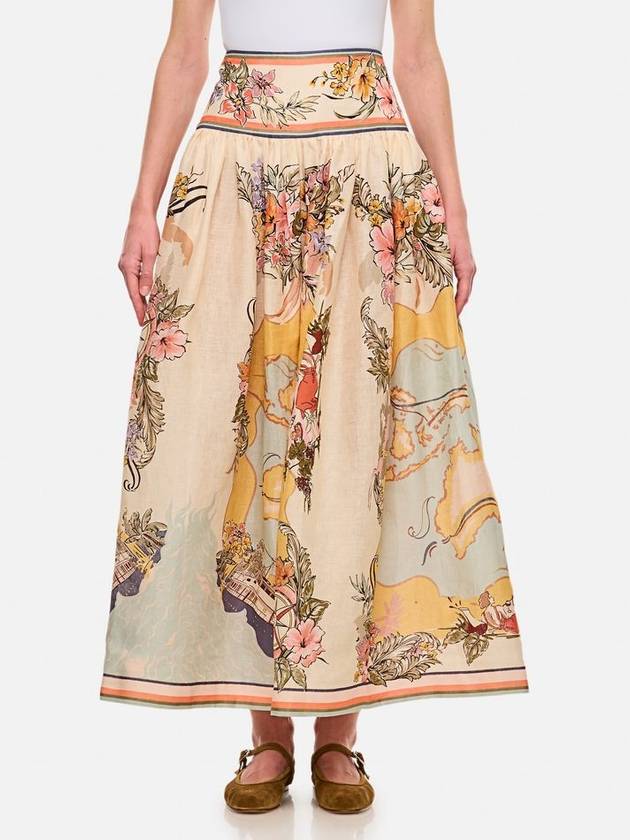 Zimmermann Tallow Midi Skirt
