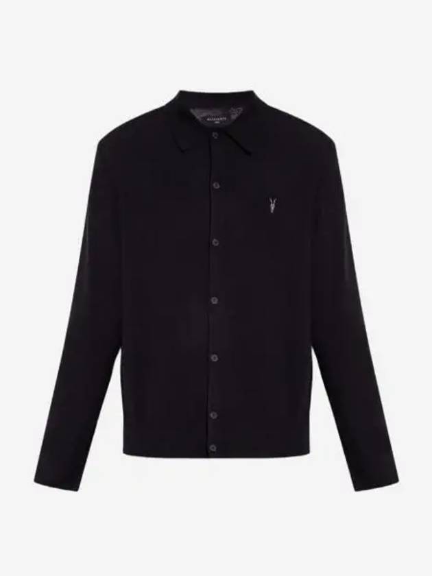 올 세인츠 킬번 램스컬 셔츠 가디건 블랙 All Saints Kilburn Ramskull Shirt Cardigan Black