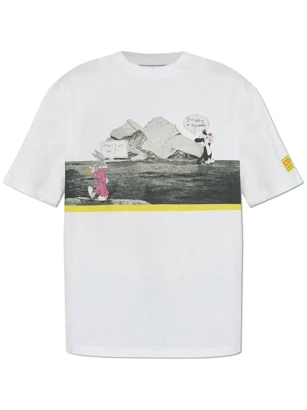 아이스버그 패턴 프린트 크루넥 티셔츠 25EI1P0F0706327_1101