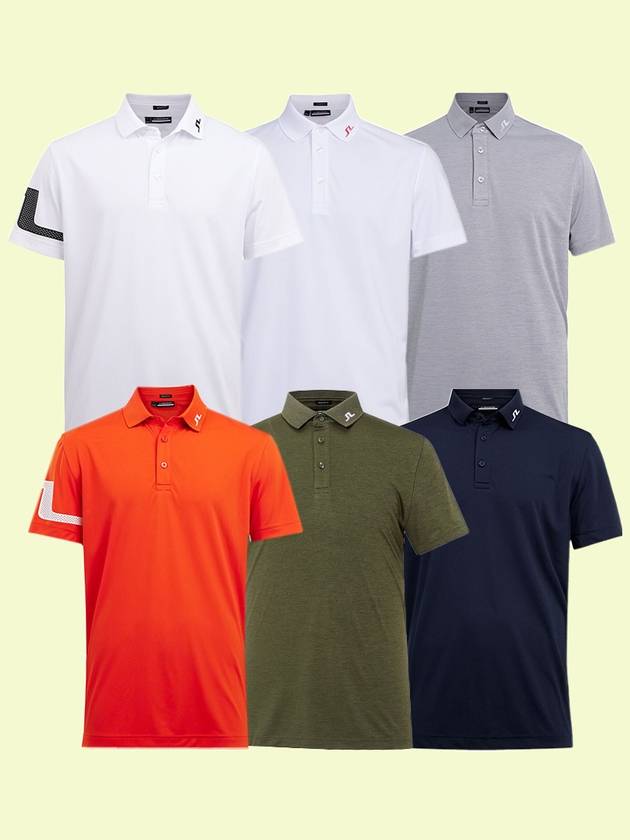 제이린드버그 남성 히스 레귤러 핏 골프 폴로 GMJT05552