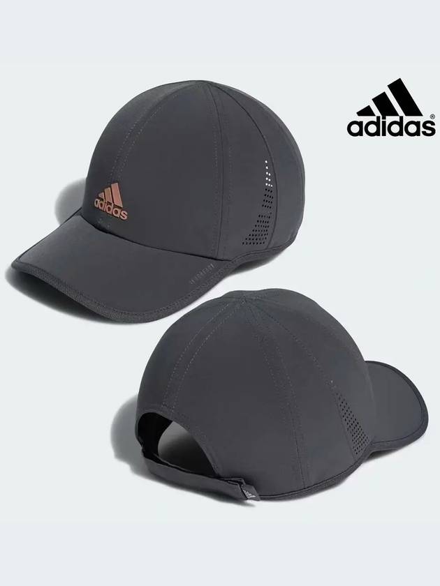 아디다스 여성 슈퍼라이트 6패널 볼캡 야구 모자 그레이