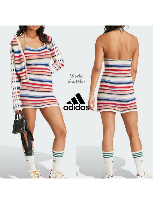 24SS 아디다스 크세니아슈나이더 니트원피스 나시원피스 줄무늬
