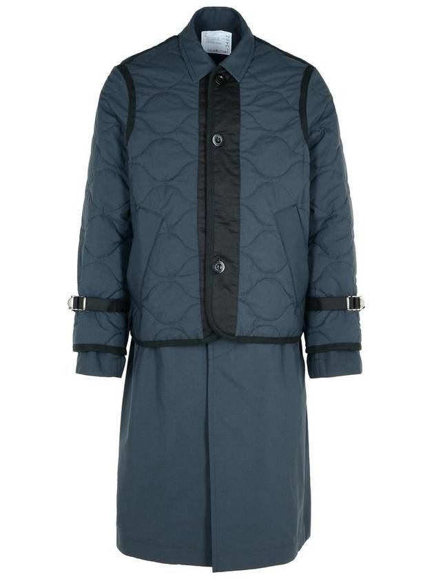 사카이 레이어드 이펙트 퀼팅 코트