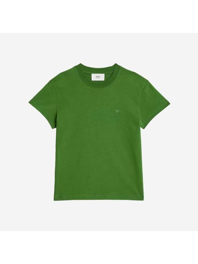 아미 토날 하트 로고 티셔츠 에버그린