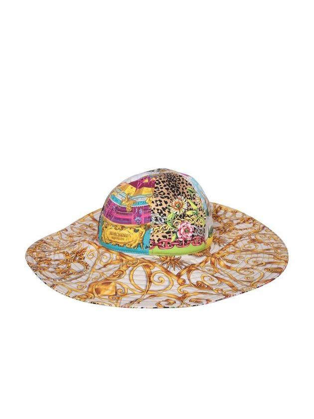 Moschino 올오버 그래픽 프린트 선햇