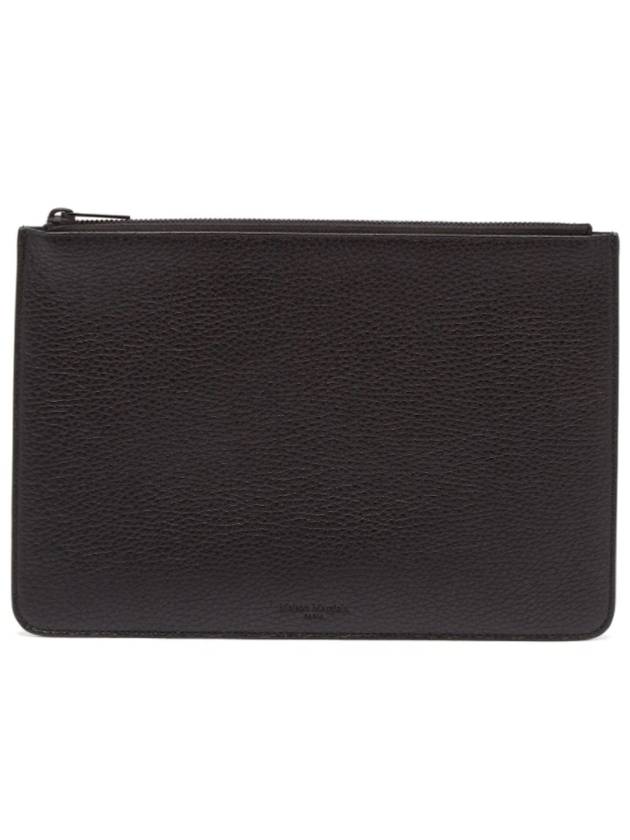 Maison Margiela 메종 마르지엘라 4-스티치 블랙 가죽 클러치