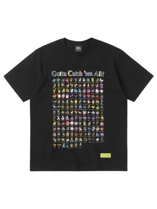 디스이즈네버댓 x 포켓몬 151 티셔츠 블랙 Thisisneverthat x Pokemon 151 T Shirt Black