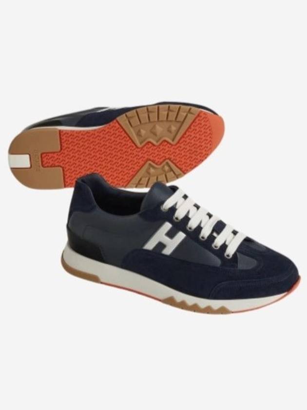 에르메스 트레일 남성 스니커즈 마린