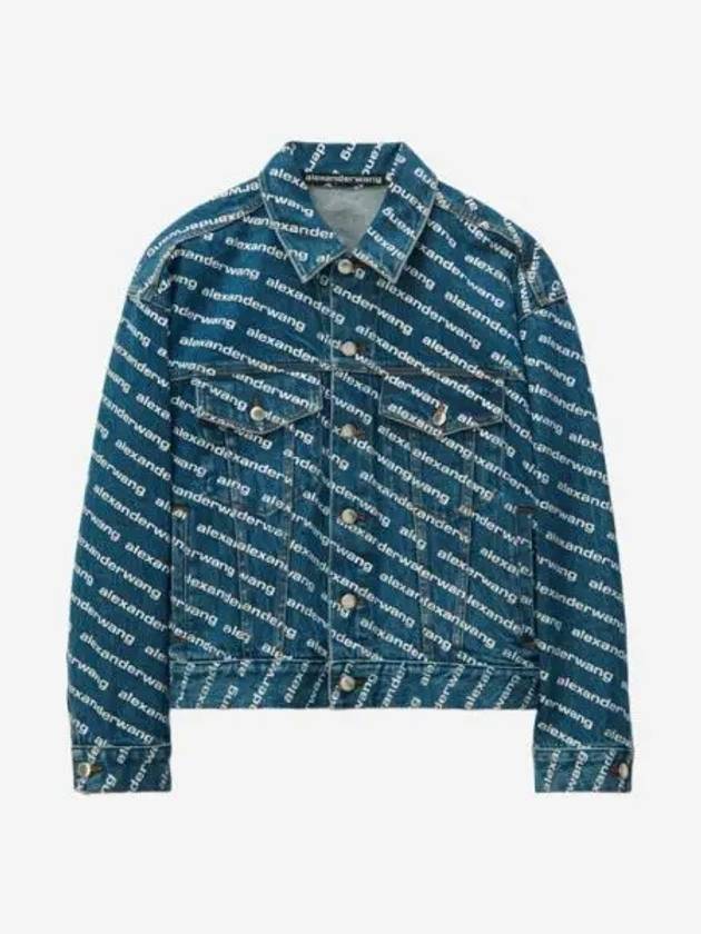 W 알렉산더 왕 게임 로고 자켓 데님 W Alexander Wang Game Logo Jacket Denim