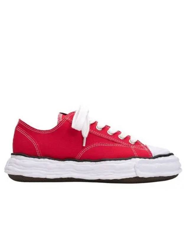 메종 미하라 야스히로 피터슨23 OG 솔 캔버스 로우탑 스니커즈 레드 Maison Mihara Yasuhiro Peterson23 OG Sole Canvas Low top Sneakers Red