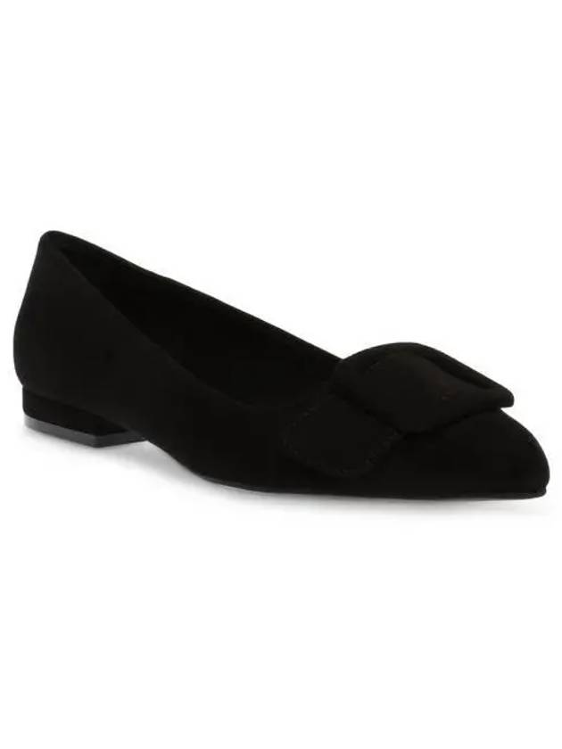 우먼 앤클라인 Kalea 포인티드 토 버클 플랙슈즈 블랙 9627737