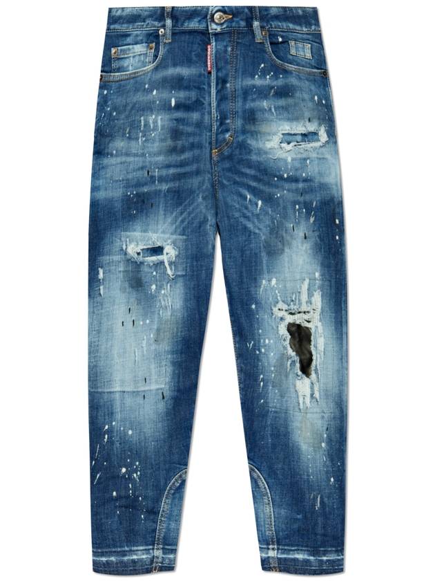 25SS 디스퀘어드2 여성 스트레이트 진 Dsquared2 Jeans Baby Carpented  Women's  Blue