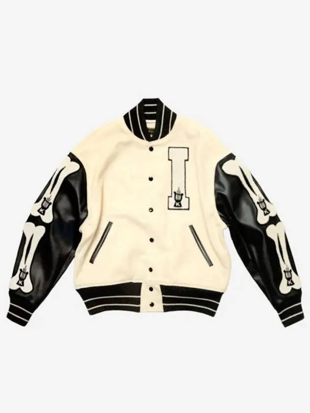 캐피탈 40s 울 아이파이브 바시티 자켓 키나리 Kapital 40s Wool I Five Varsity Jacket Kinari