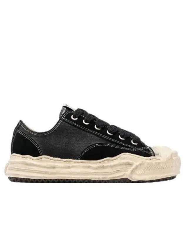 메종 미하라 야스히로 행크 OG 솔 믹스 머터리얼 로우탑 스니커즈 블랙 Maison Mihara Yasuhiro Hank OG Sole Mix Material Low top Sneakers Black