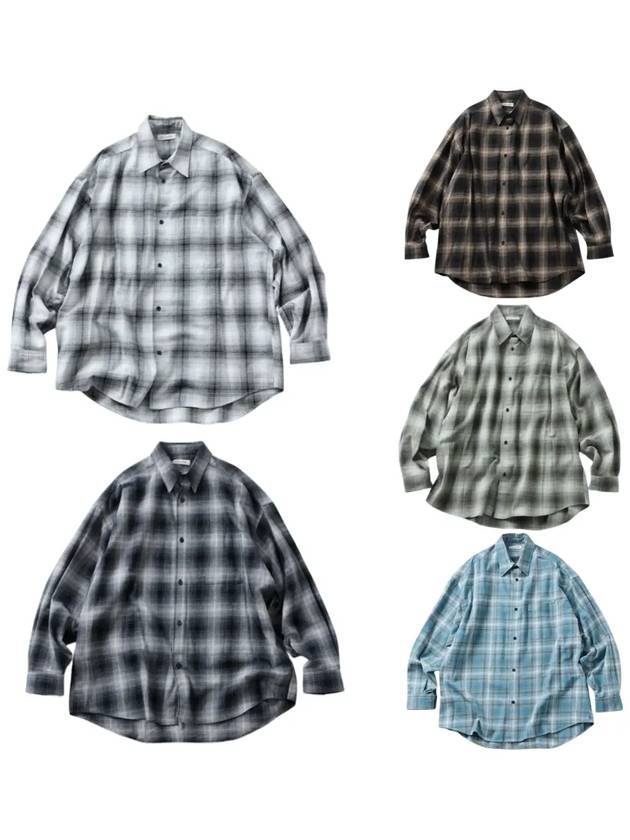 프릭스스토어 셔츠 릴랙스핏 옴브레체크 넬셔츠 1201248900268