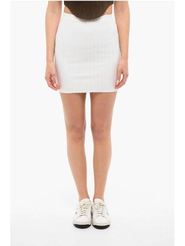 NB22 코튼 시티즌 여성 스커트 Ribbed Stretch Cotton CAPRI Mini Skirt 506584