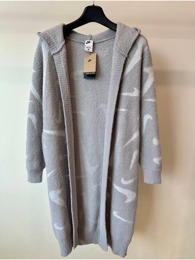 나이키 후드 롱 가디건 FD4283 077 그레이 WOMENS S M 아시안핏
