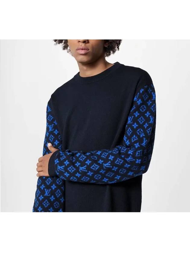 루이비통 모노그램 캐시미어 크루넥 맨투맨 남자 남성 니트